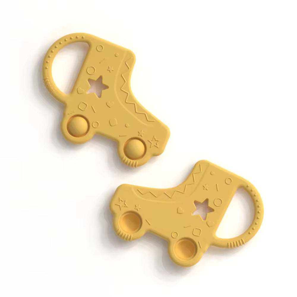 BPA FREE ROLLER SKATES BABY TEETHER