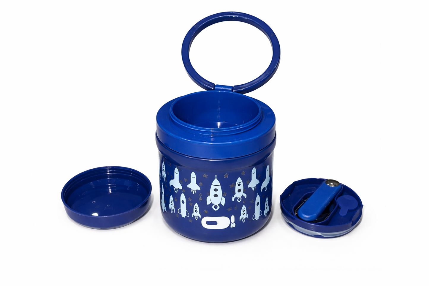 800 ML ROCKETS STAINLESS FOOD JAR