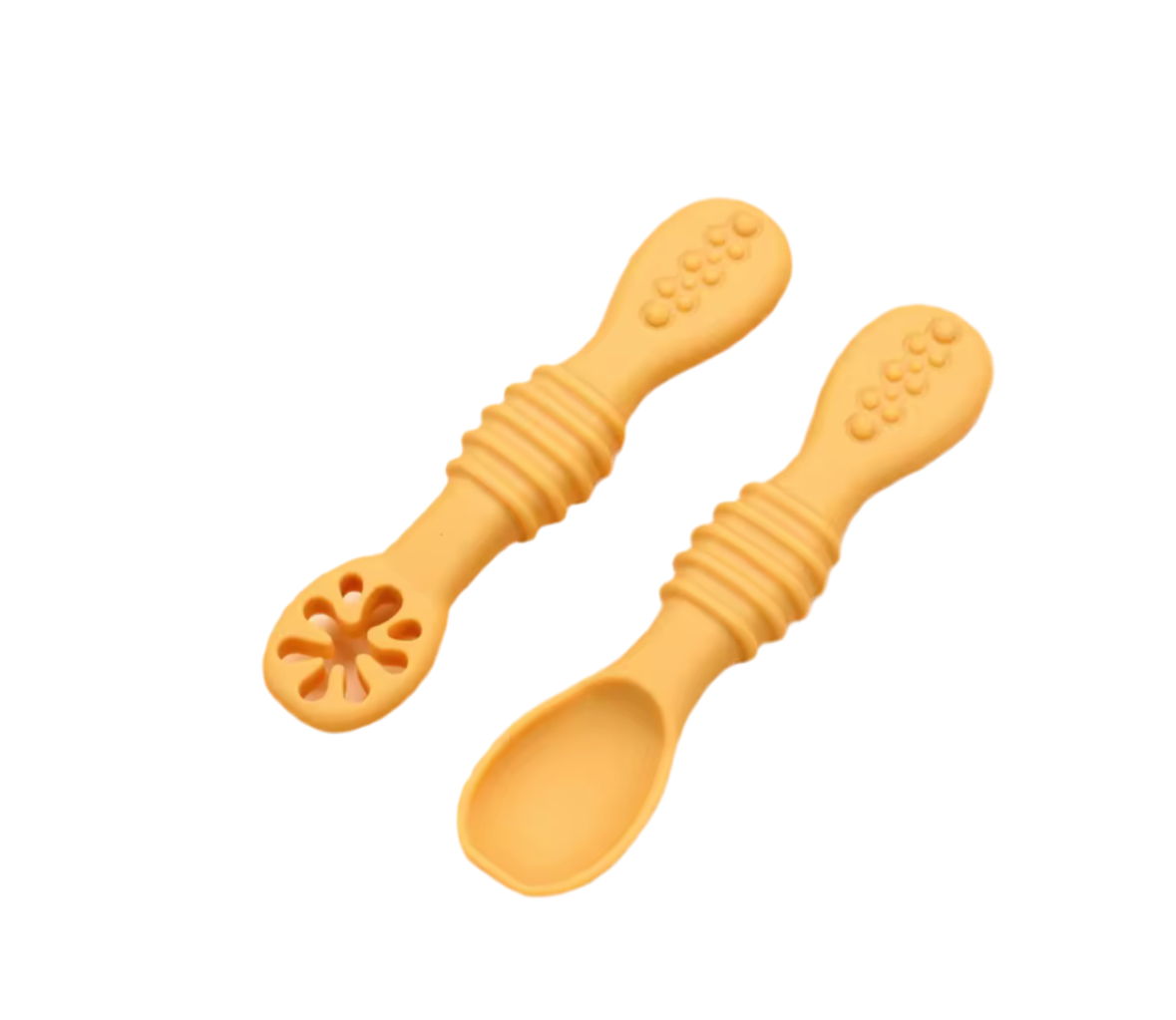 BPA FREE SILICONE FEEDING UTENSILS SET 6-12 MONTHS