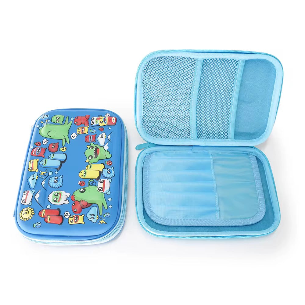3D MONSTERS THEMED 3 TIER PENCIL CASE
