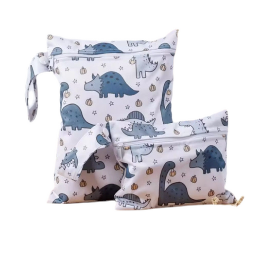 2 PIECES DINASOUR WET BAGS