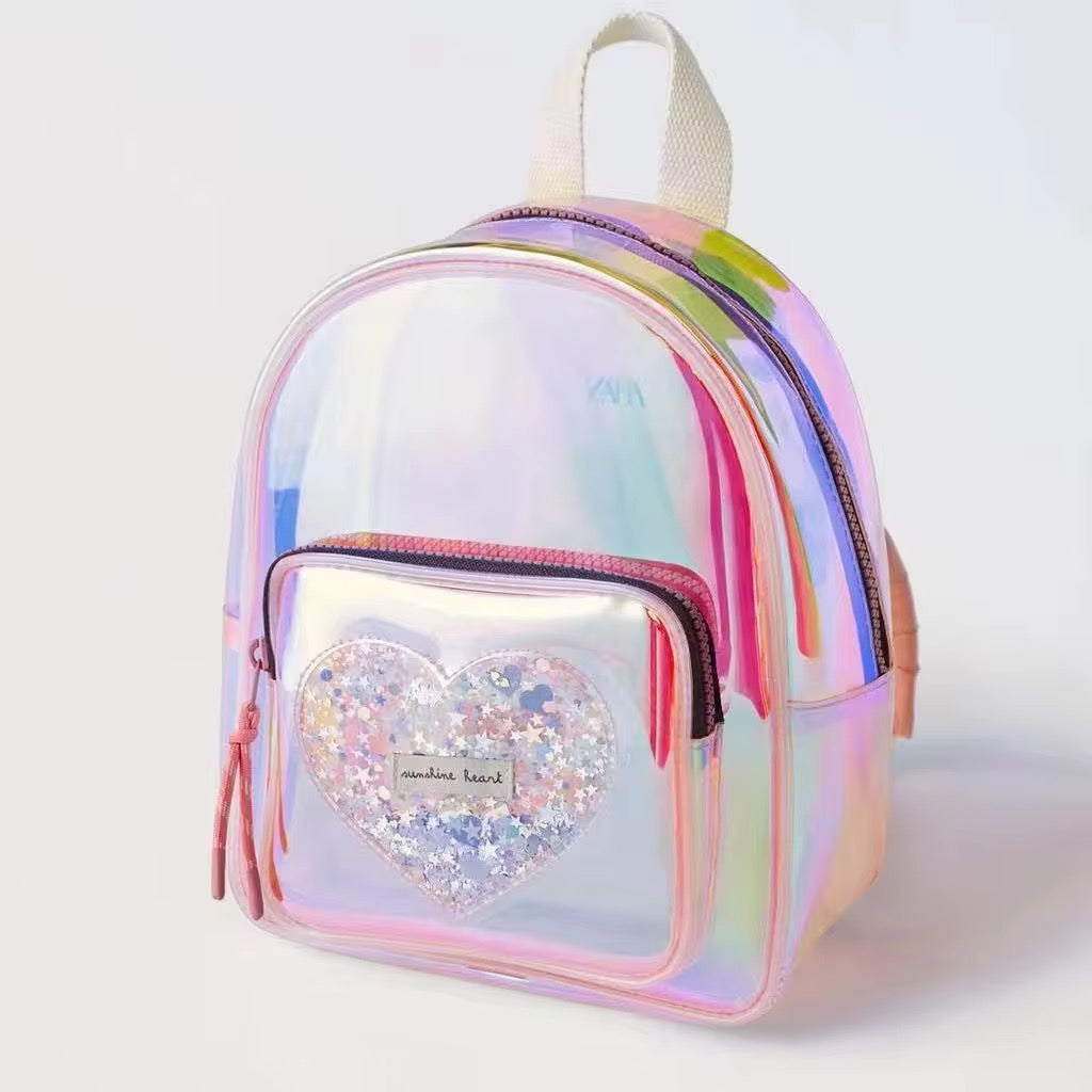 ZARA PVC SUNSHINE HEART BACKPACK