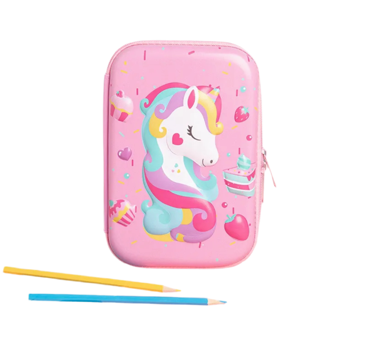 3D UNICORN THEMED 3 TIER PENCIL CASE