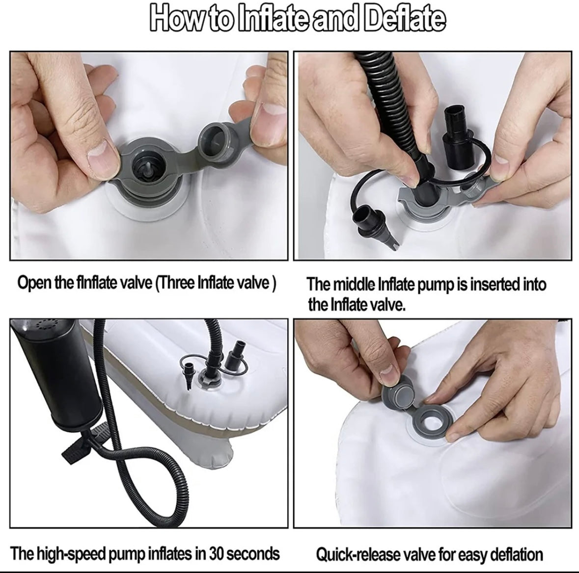 INFLATTABLE AIRPLANE BED