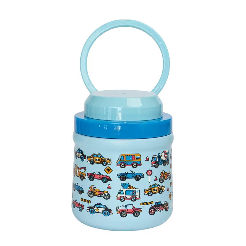 800 ML CARS STAINLESS FOOD JAR