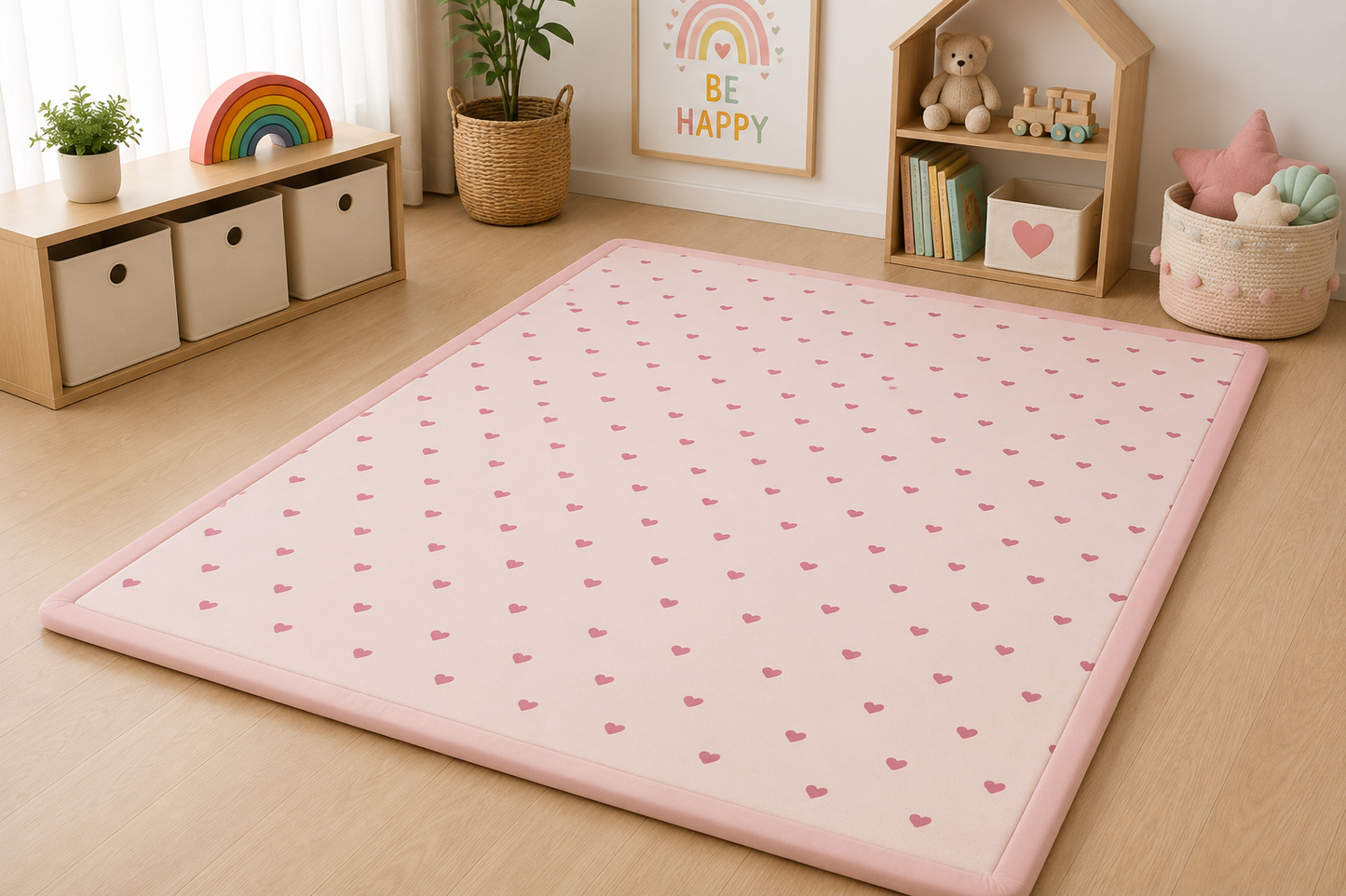 HEARTS JAPANESE TATAMI RUG