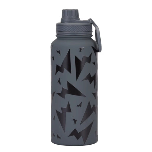 BIG KIDS BOYS 1 L "FLASH" STAINLESS STEEL WATER BOTTLE.