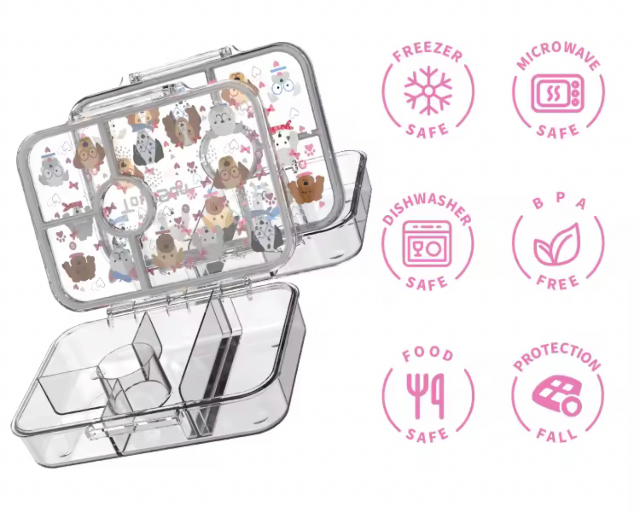 ASTRONAUT CLEAR BENTO LUNCHBOX