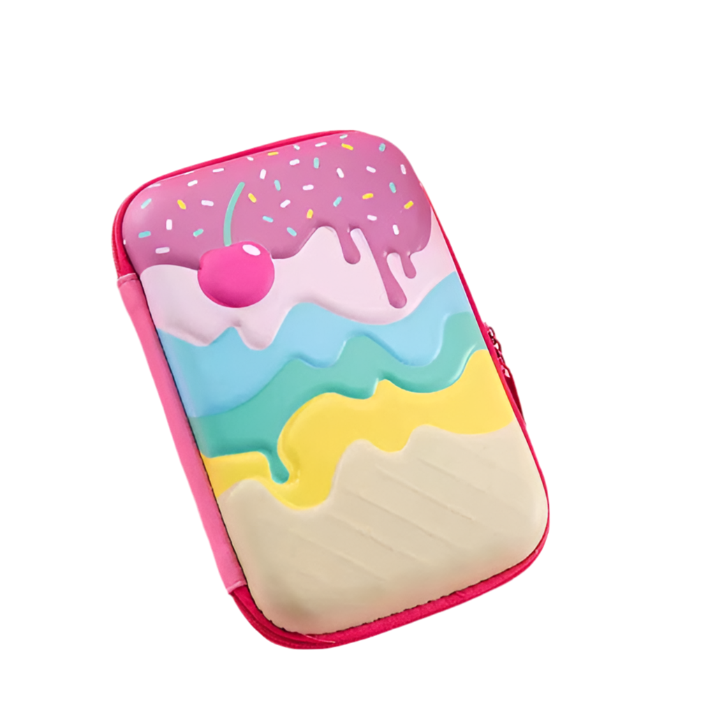 3D ICE CREAM THEMED 3 TIER PENCIL CASE