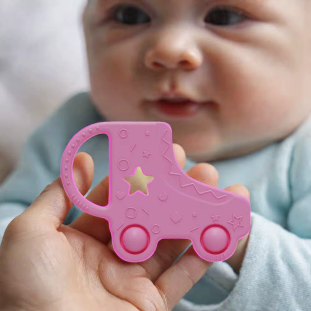 ROLLER SKATES BABY TEETHER