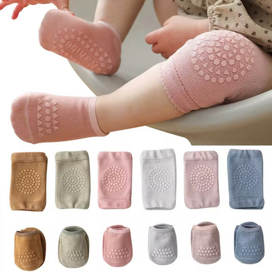 TODDLER GRIP SOCKS & KNEE PADS - M SIZE