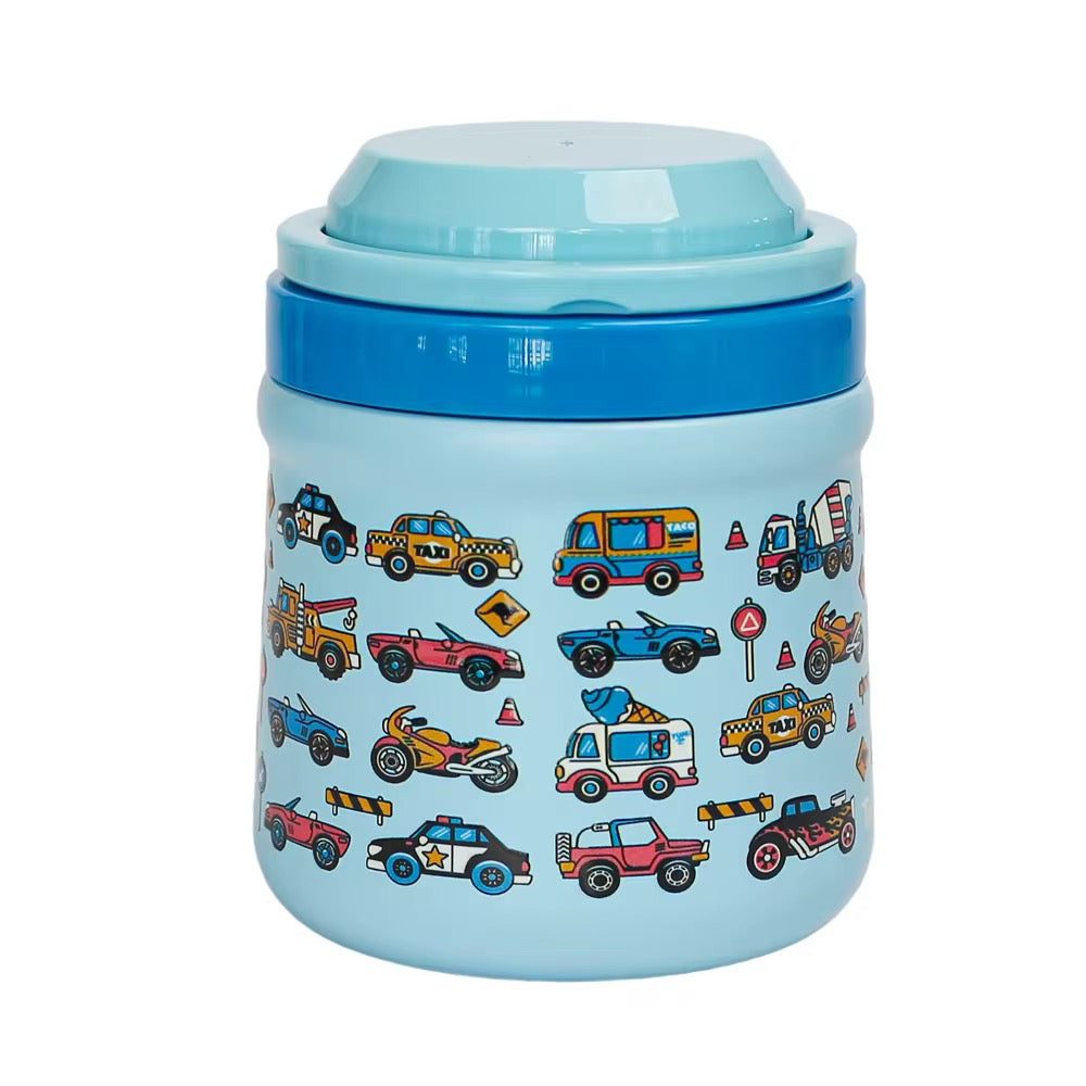 800 ML CARS STAINLESS FOOD JAR