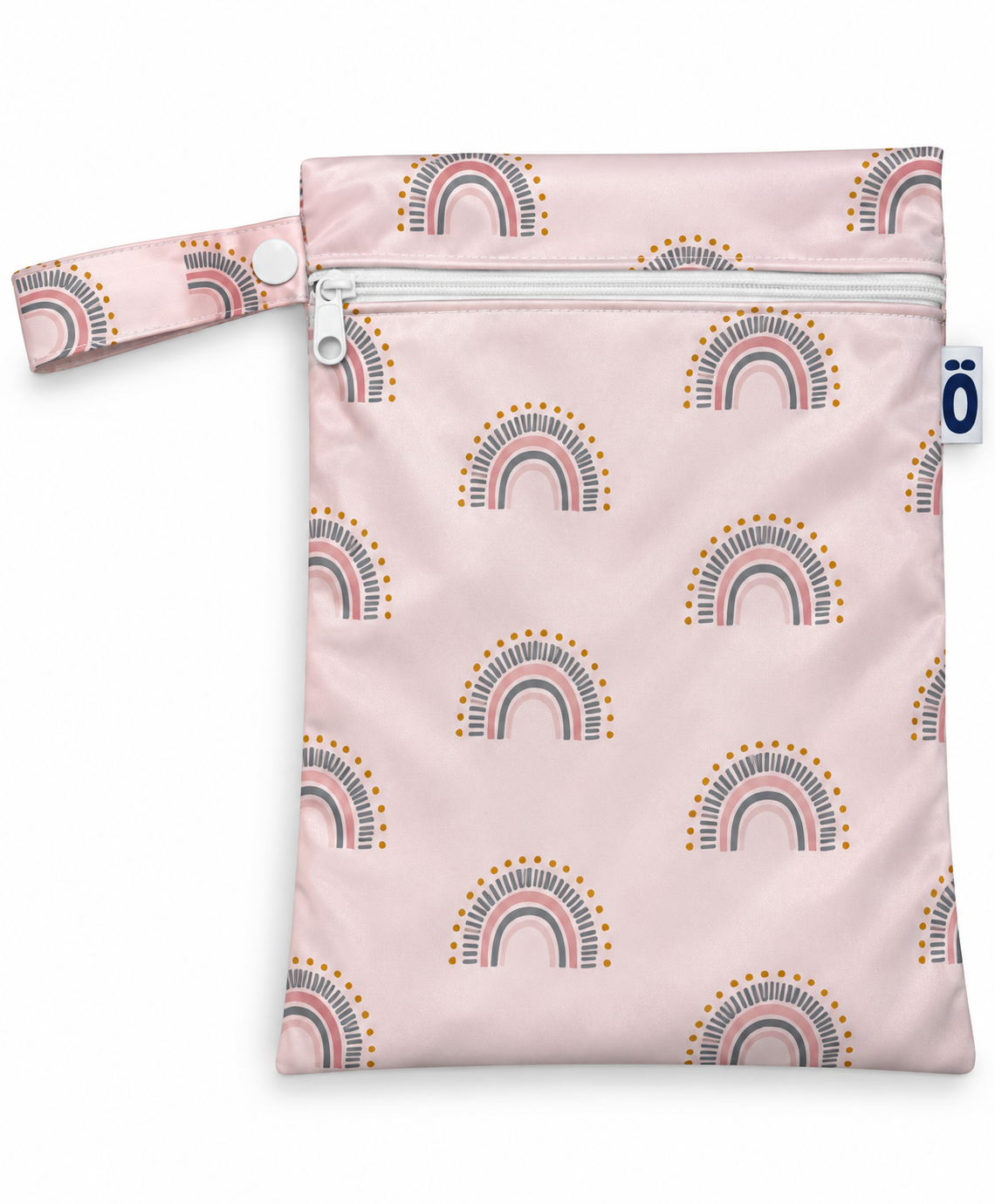 PASTEL PINK RAINBOW WET BAG 18*25CM