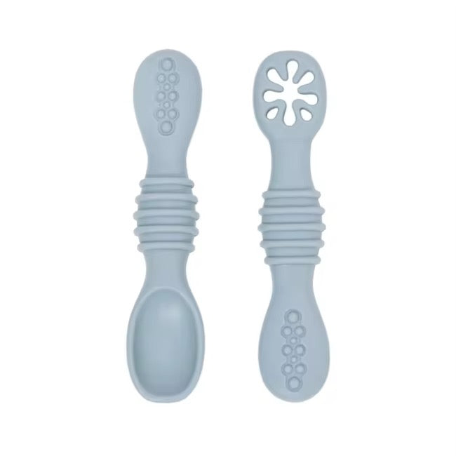BPA FREE SILICONE FEEDING UTENSILS SET 6-12 MONTHS