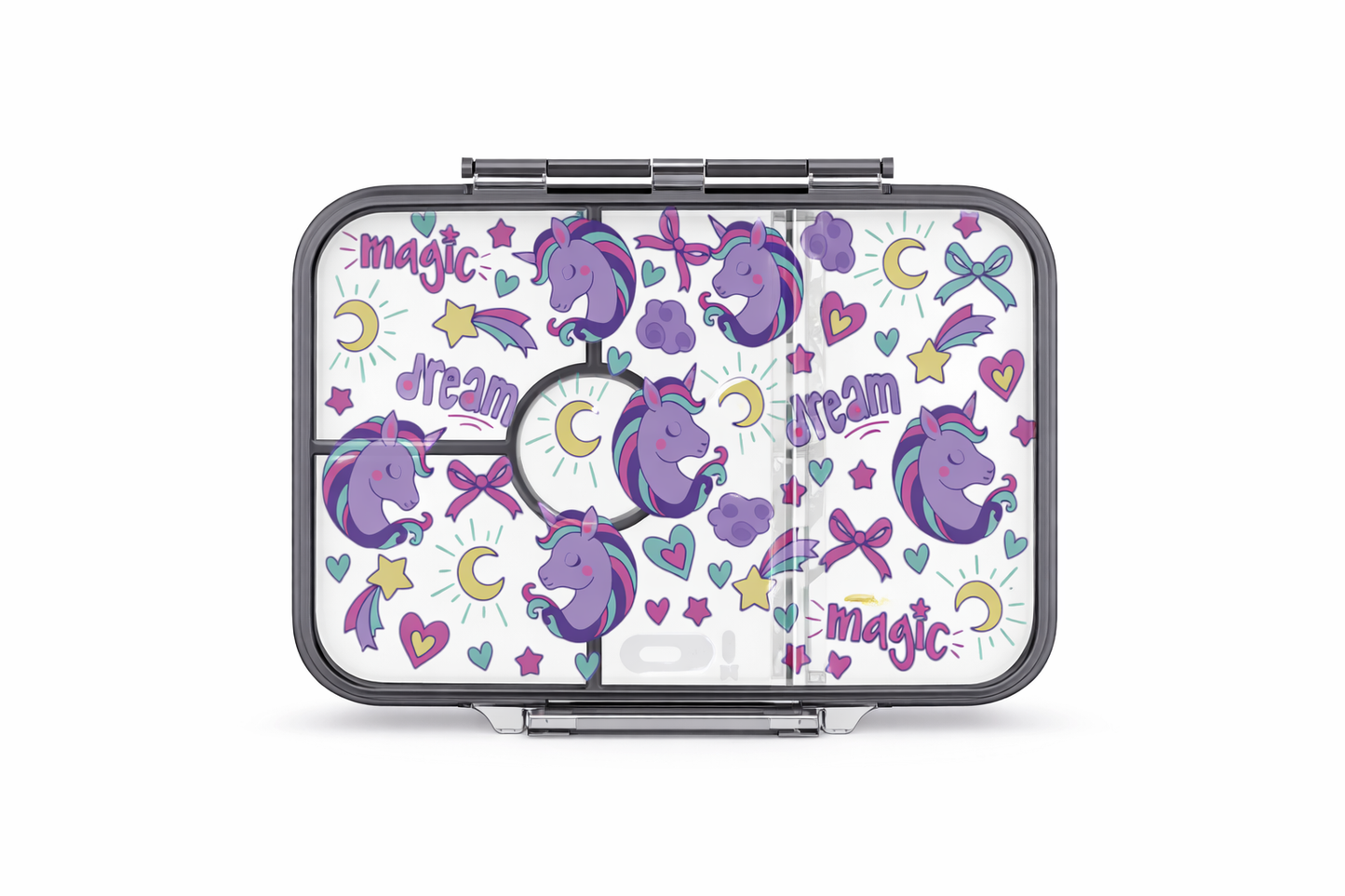 UNICORN CLEAR BENTO LUNCHBOX