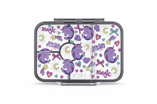 UNICORN CLEAR BENTO LUNCHBOX