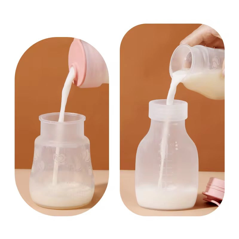 2 PIECES SILICONE BREAST MILK STORAGE