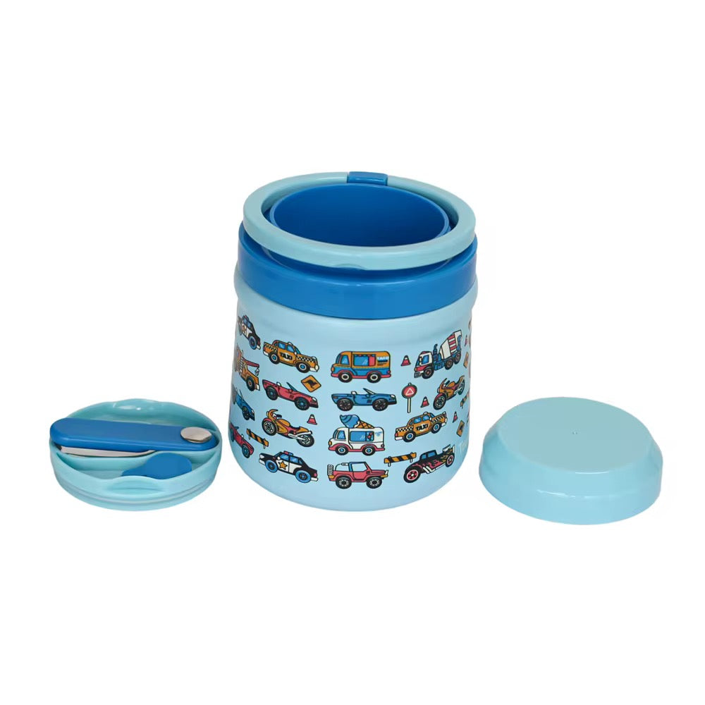 800 ML CARS STAINLESS FOOD JAR
