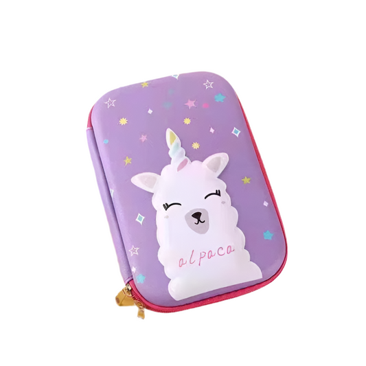 3D ALPACA THEMED 3 TIER PENCIL CASE