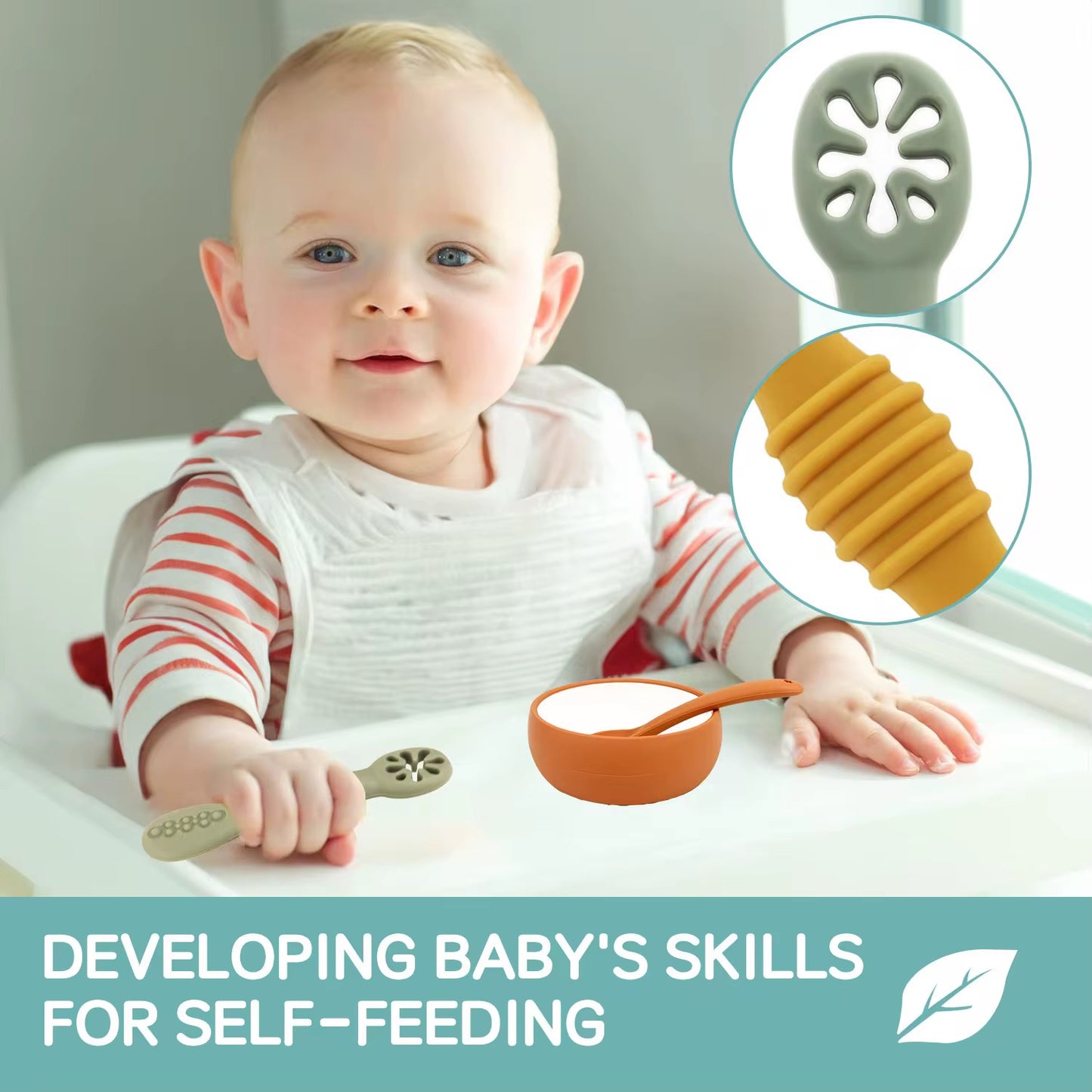 FEEDING SPOON SET 6-12 MONTHS