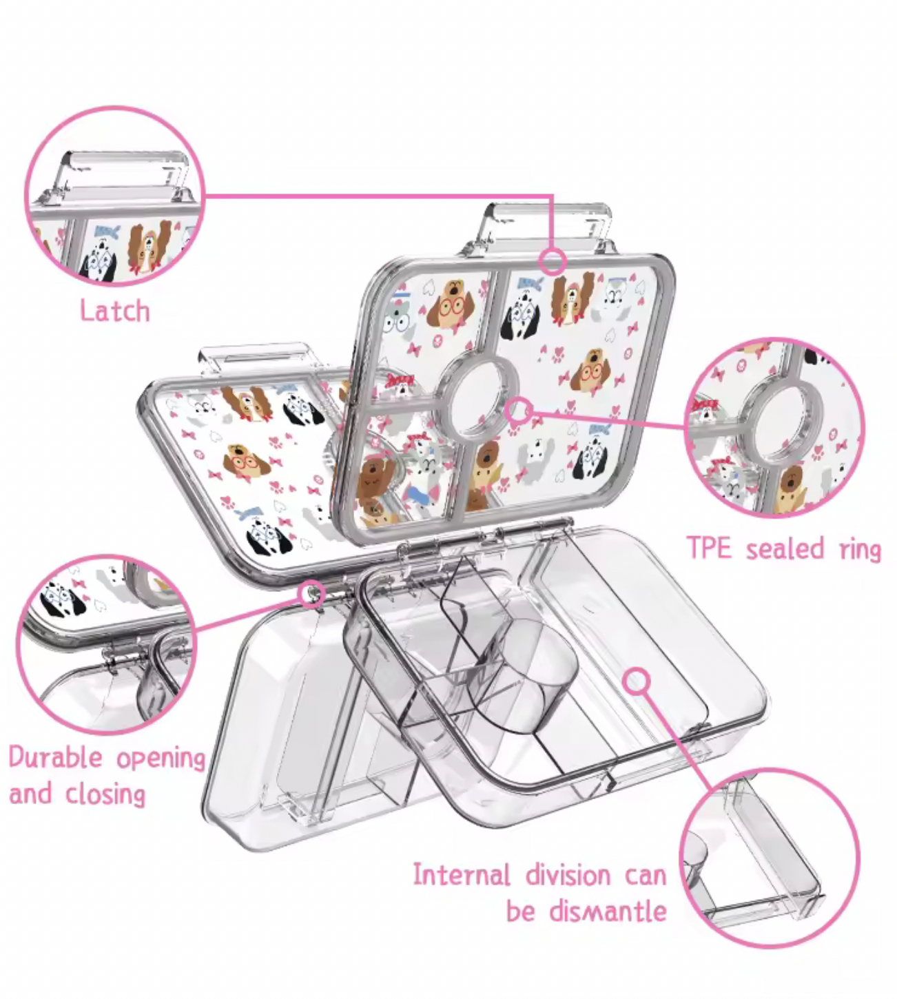 ASTRONAUT CLEAR BENTO LUNCHBOX