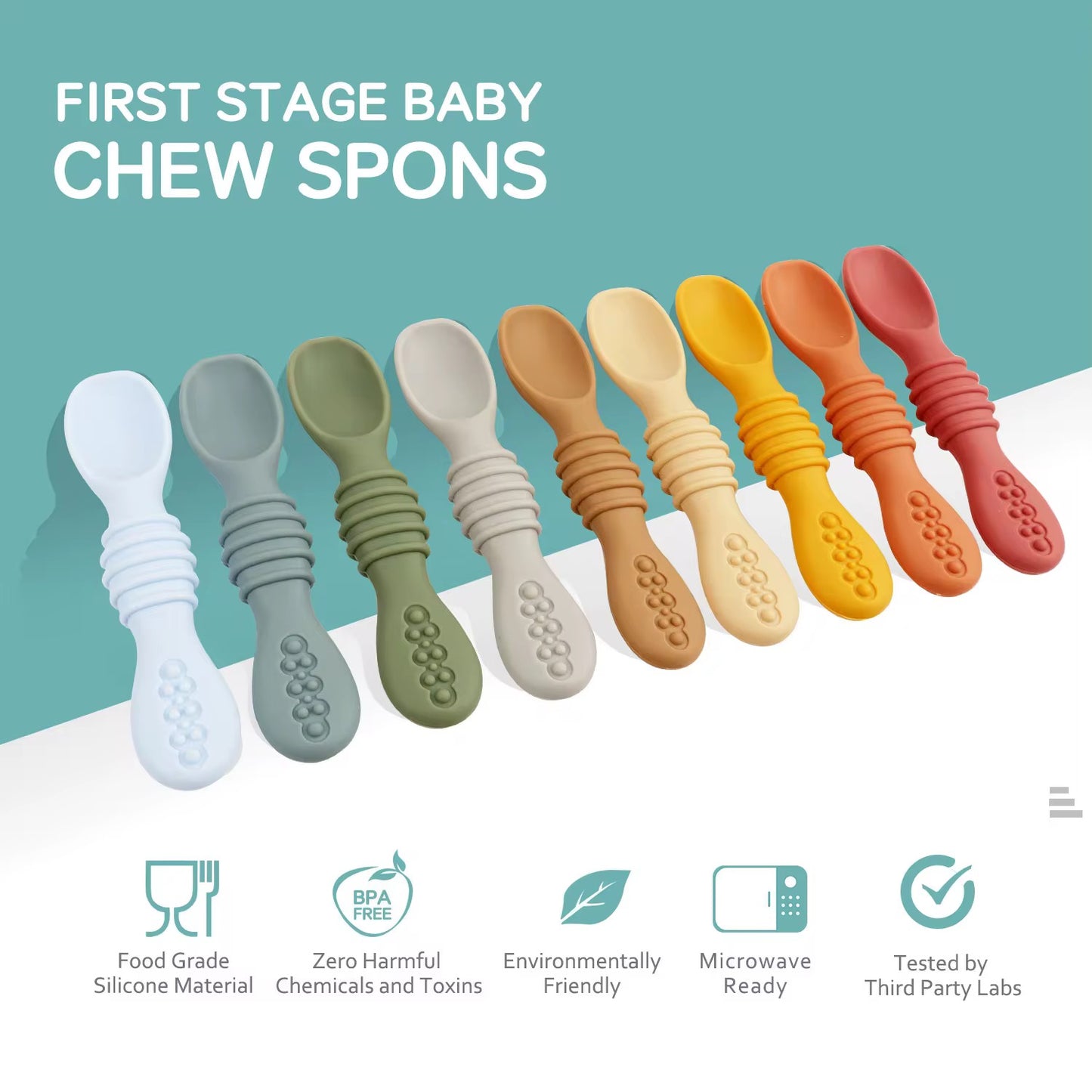 FEEDING SPOON SET 6-12 MONTHS