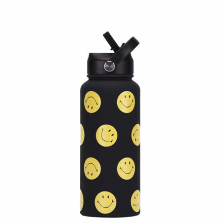 1L SMILEY STAINLESS BOTTLE