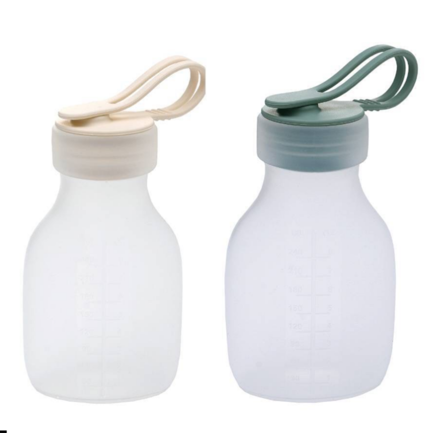 2 PIECES SILICONE BREAST MILK STORAGE