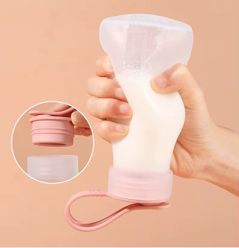 2 PIECES SILICONE BREAST MILK STORAGE