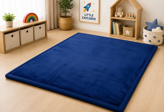 DARK BLUE JAPANESE TATAMI RUG