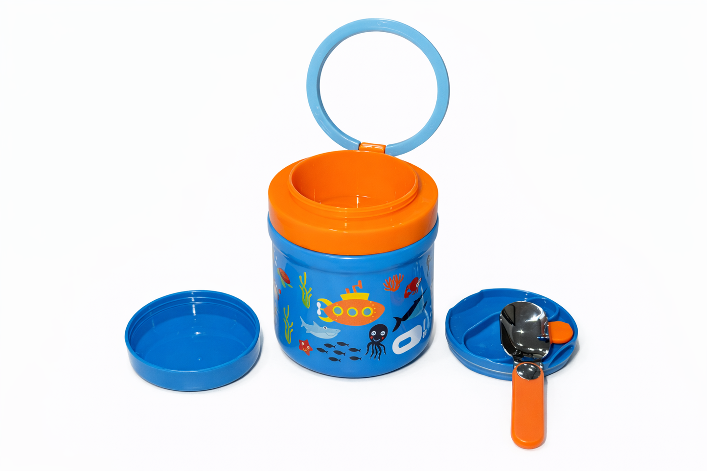 800 ML UNDER THE SEA STAINLESS FOOD JAR