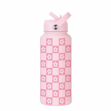 1L FLOWER RETRO STAINLESS BOTTLE