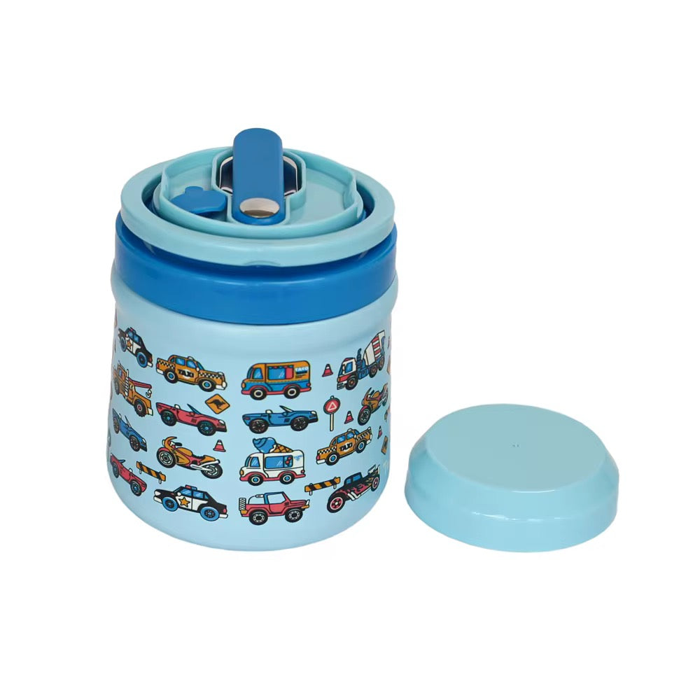 800 ML CARS STAINLESS FOOD JAR