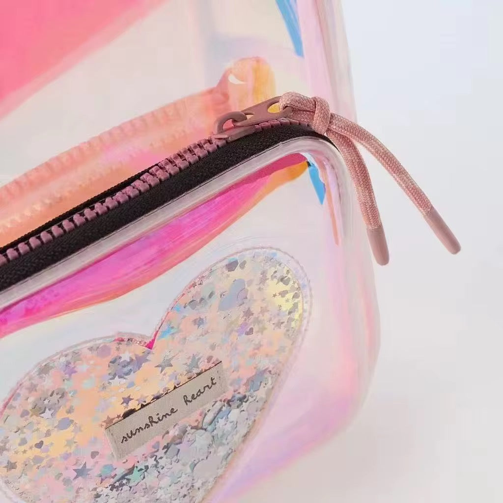 ZARA PVC SUNSHINE HEART BACKPACK