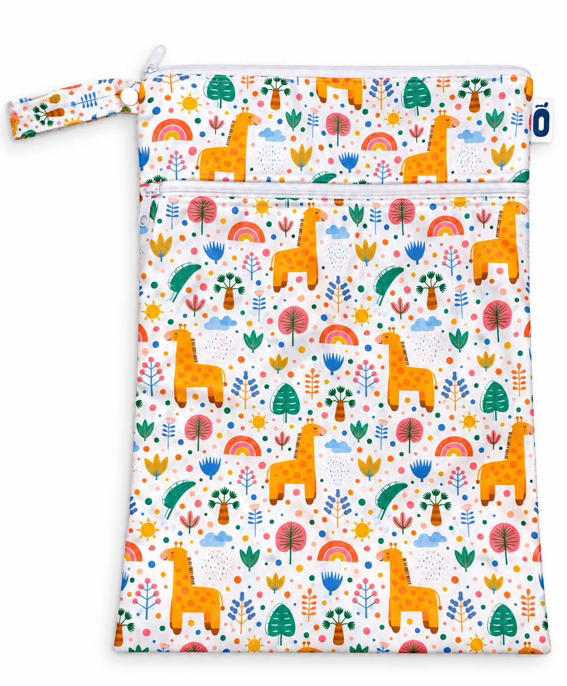 GIRAFFE 2 POCKETS WET BAG 30*40 CM