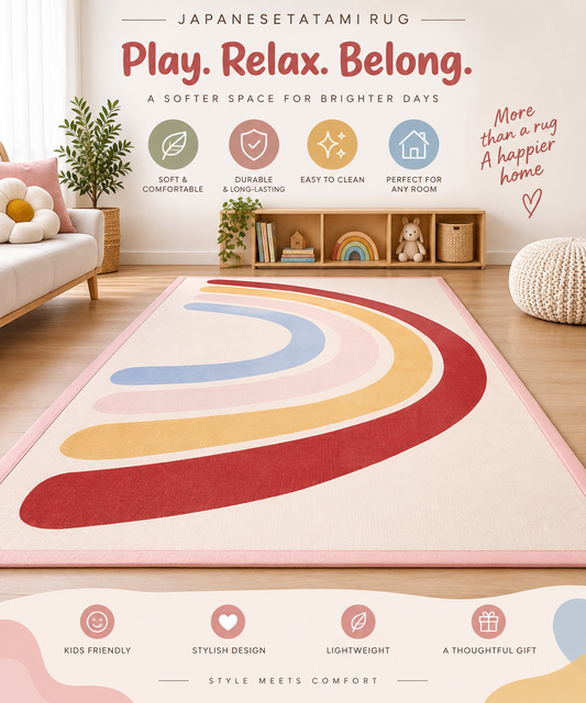 RAINBOW JAPANESE TATAMI RUG