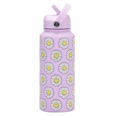 1L FLOWERS STAINLESS STEEL BOTTLE