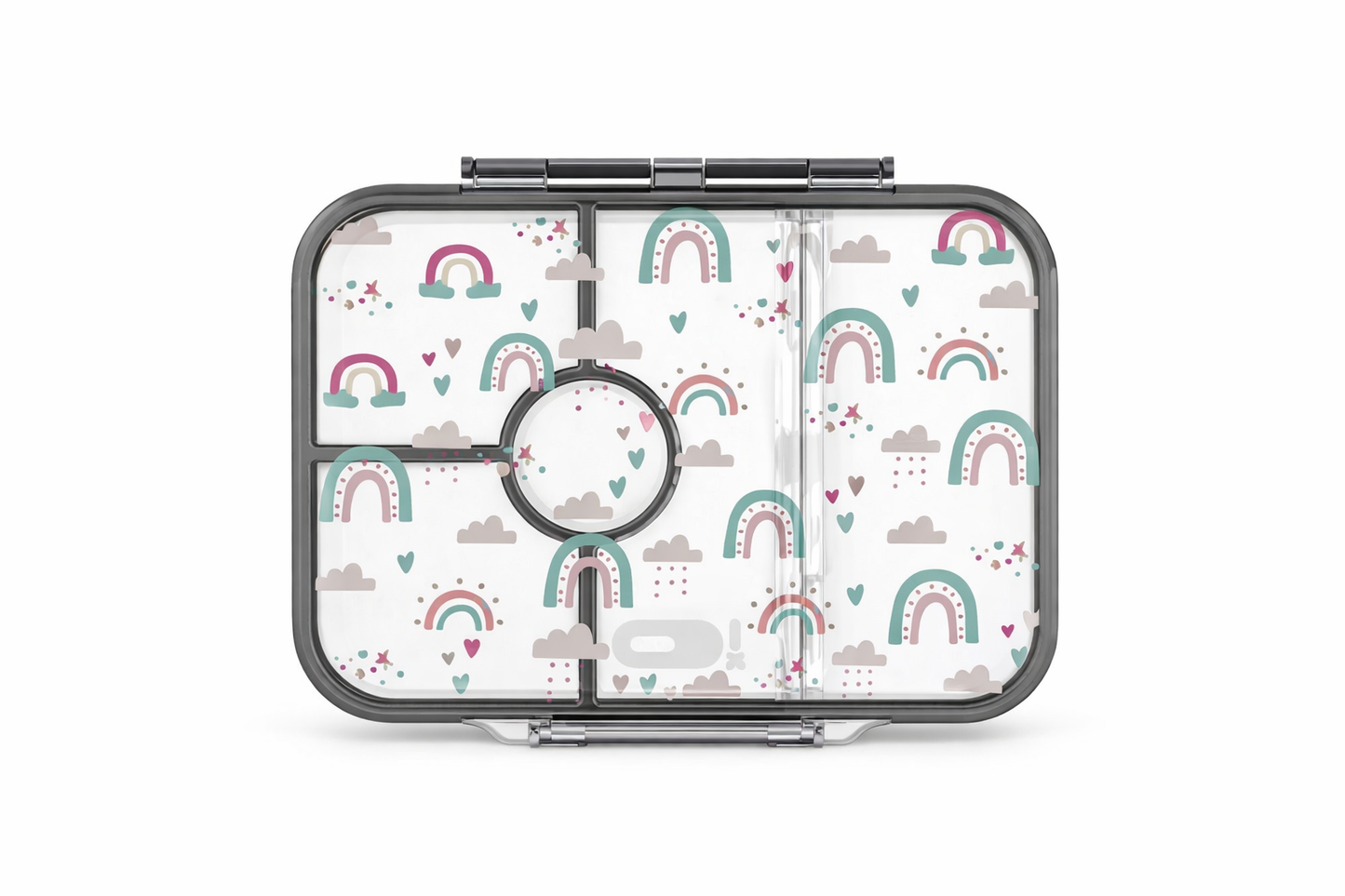 RAINBOW CLEAR BENTO LUNCHBOX