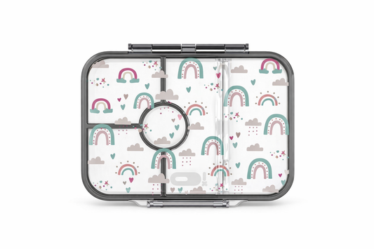 RAINBOW CLEAR BENTO LUNCHBOX