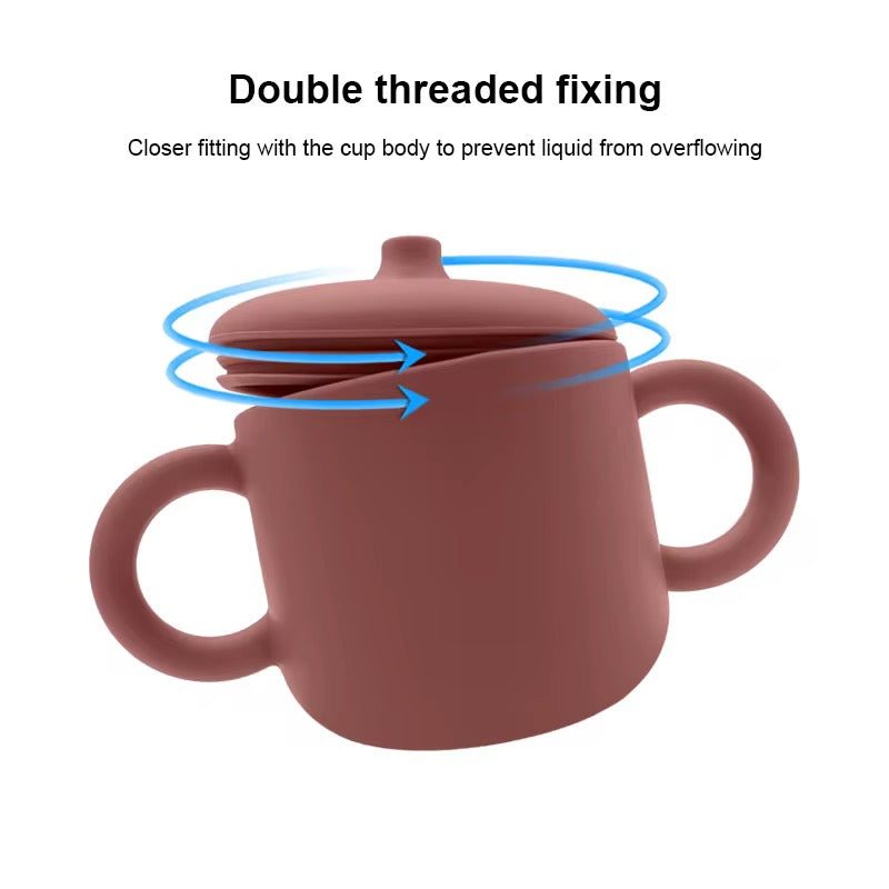 SILICONE CUP WITH STRAWS