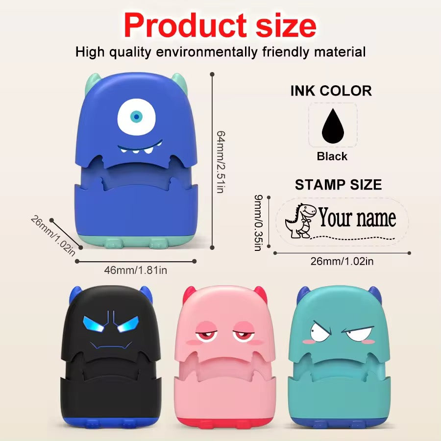 SMALL MONSTER NAME STAMP